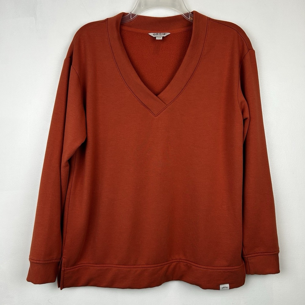 Orvis Sweatshirt Womens Small Super Soft Cozy Knit Lightweight Top Gorpcore